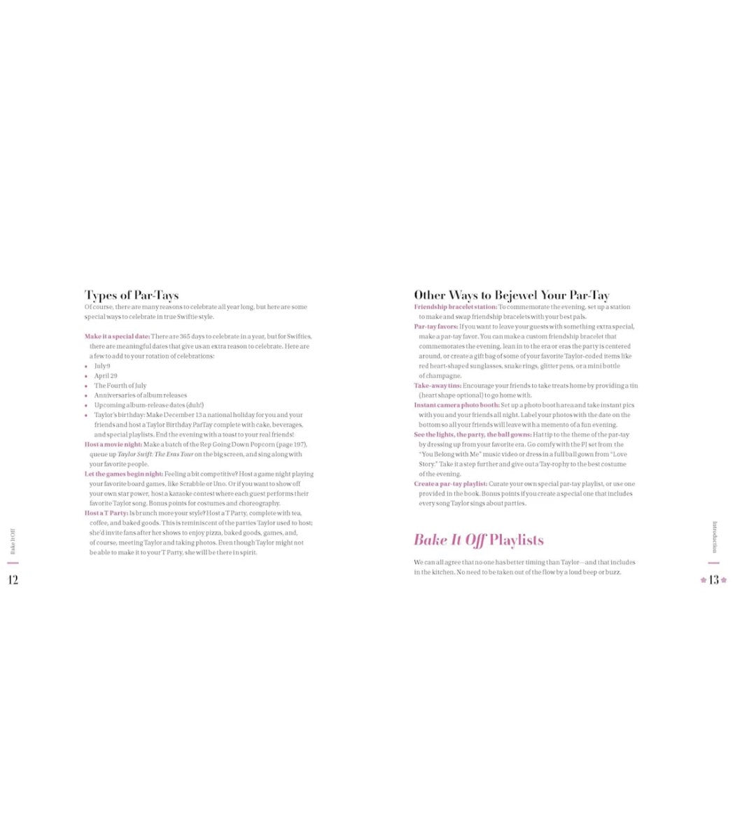 Taylor Swift Cookbook